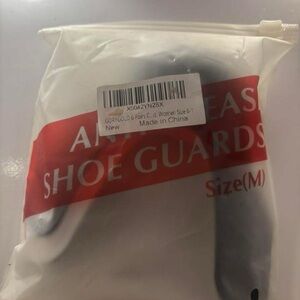 White and Red Shoe Guards Size M